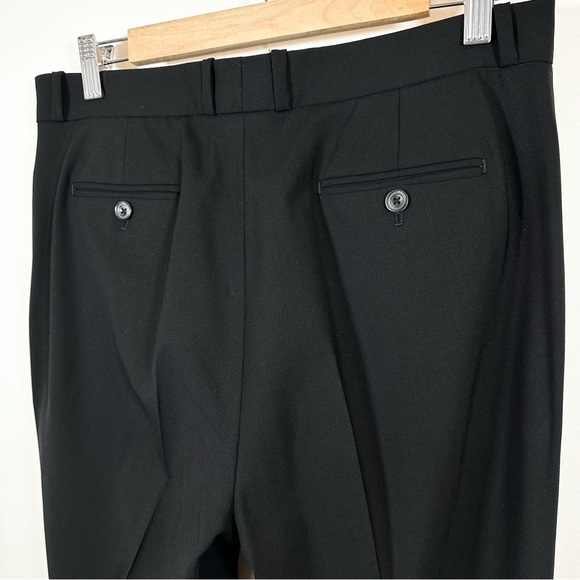 Women’s Size 12 Ann Mashburn Black Trouser Dress Pants 96% Wool Blend Straight - Picture 11 of 15